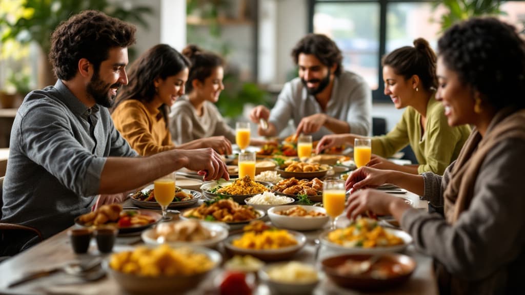 A spread of signature South Asian dishes